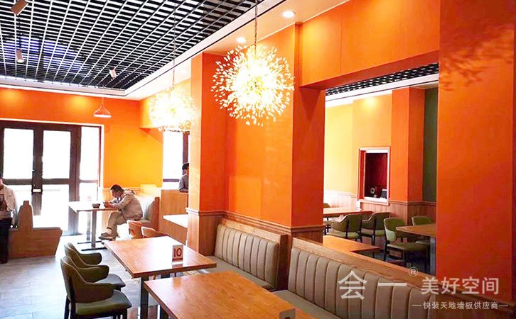 广州麓湖森林度假小镇业主餐厅150平方简欧装修案例7