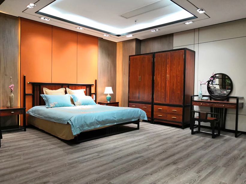 中山物界品牌店民用120平方新中式卧室装修案例